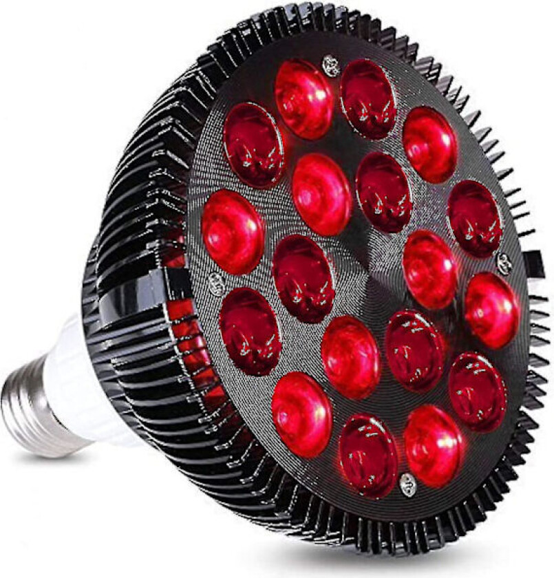 Rødt lys terapi lampe, Wolezek 36w 18 Led infrarød lys terapi enhet, 660nm rød og 850nm nær I -cdsx