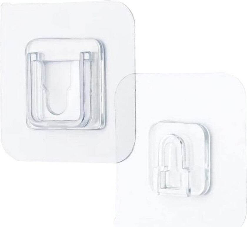 Pakke med 10 lim-klistremerker for veggmontert toalettbørste B