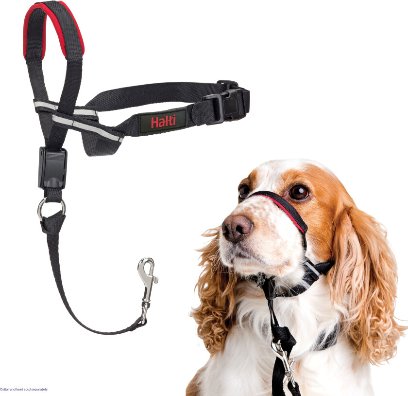 Halti OptiFit Antitrekk Hundesele - Svart (L)