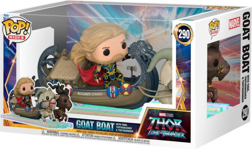 Pop Rides Super Deluxe: Thor Lt - Thor W/goat Boat
