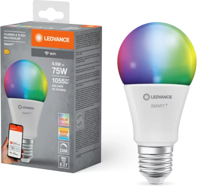 - SMART WiFi RGBW E27 Single Pack