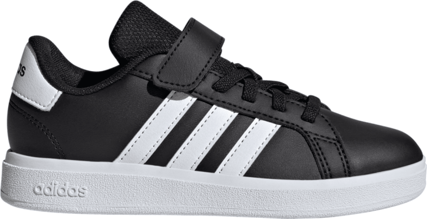 adidas Grand Court 2.0, sneaker, barn CBLACK/FTWWHT/CBLACK