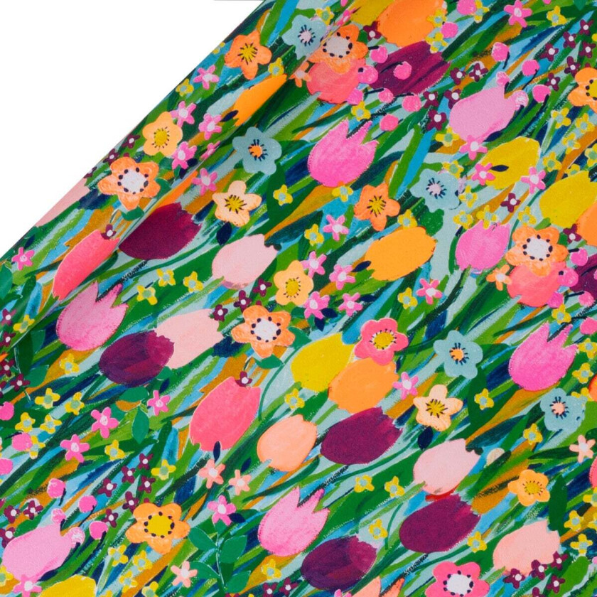 Gavepapir 4m Tulip Meadow