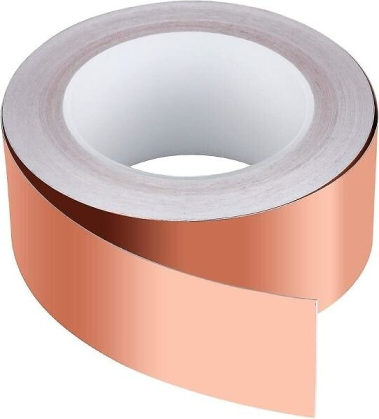 Kobbertape Kobberfolietape Skjermtape Kobberfolie Kobberbånd Selvklebende tape Snegleteip Sneglebeskyttelse