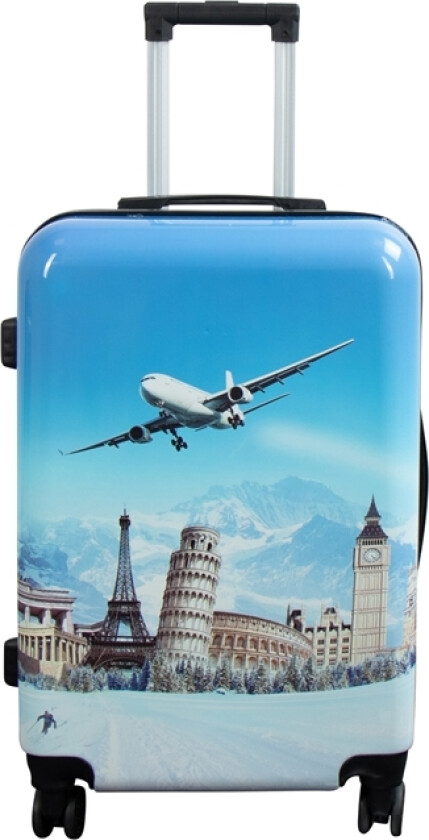 Koffert - Hardcase koffert - Størrelse Medium - Koffert med motiv - Airplane - Eksklusiv lettvekt reisekoffert