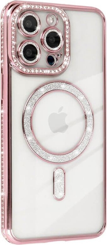 Diamond bling MagSafe deksel Apple iPhone 12 Pro Max - Pink