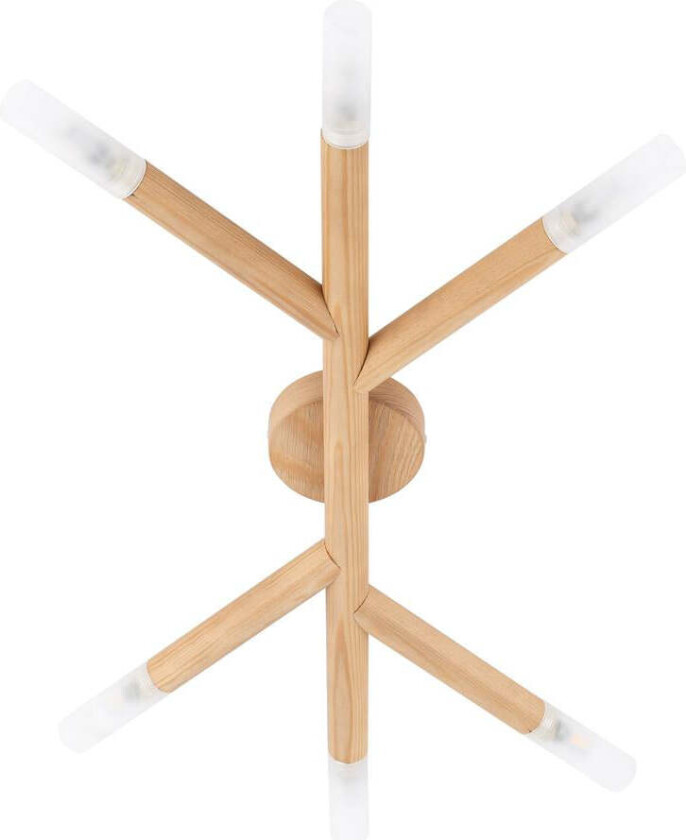 Noble tak/vegglampe 6-lys - Natur