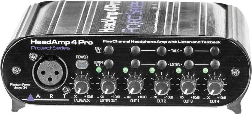 Art HeadAmp 4 Pro Five Channel Hodetelefon Forsterker med Talkback