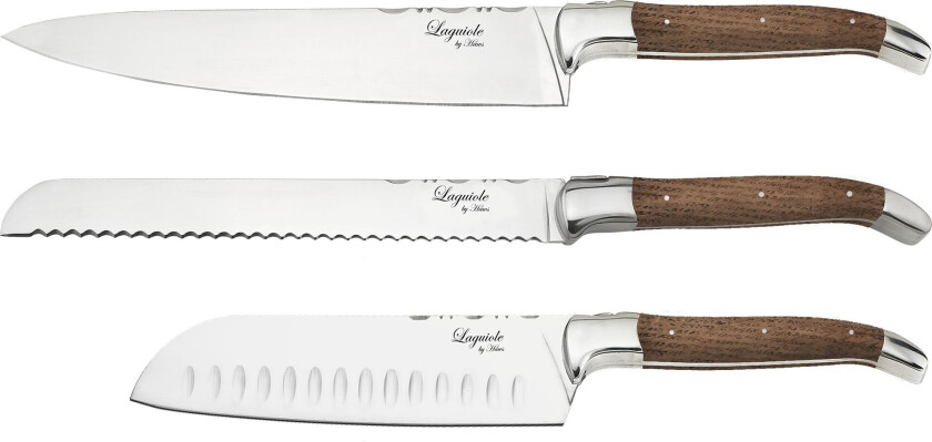 Knivsett 3 deler Oak