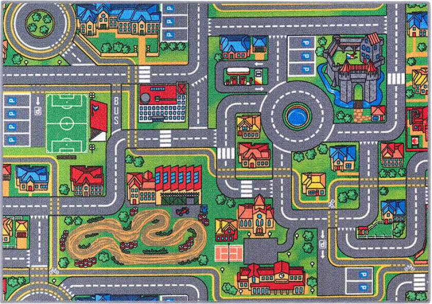 Bilde av Play rug - City roadway - 95 x 133 cm