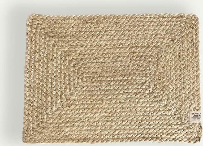 Lovely Linen Breezy Bordbrikke 33 x 45 cm, Natural Beige