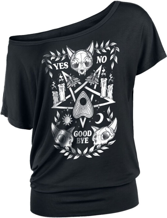 Goth T-skjorte - T-skjorte med pentagram - XS til XXL - Damer - svart