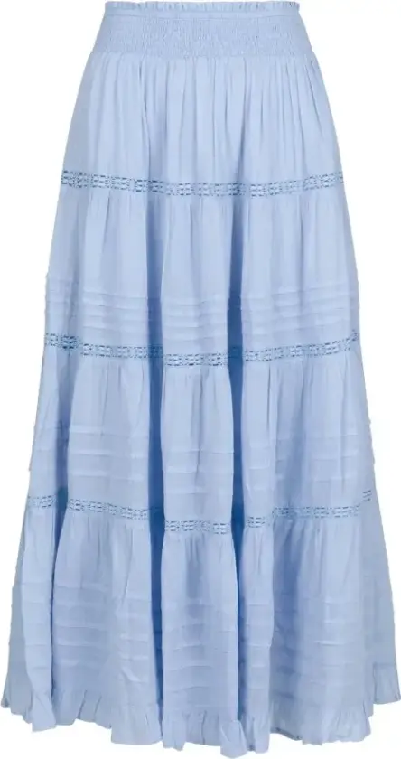 Dame, Skjørt, Blå, 2XS