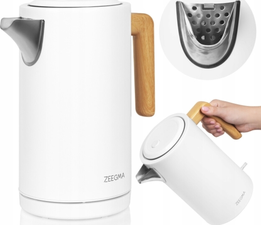 Zeegma Kettle Zeegma Ketlee White Wood