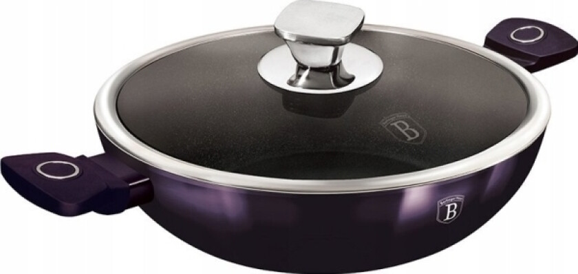 Keptuve Wok Su Dangciu, Metallic Line Violetine Spalva, Berlinger Haus Bh-7114