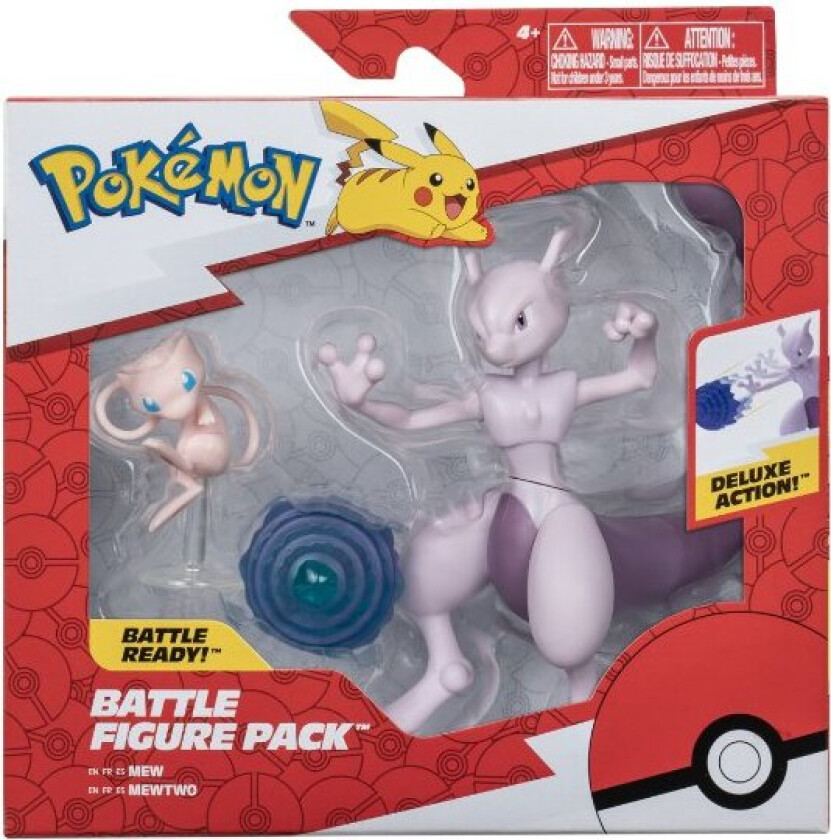 Pokemon Figure Set 2 Pk Mewtwo And Mew
