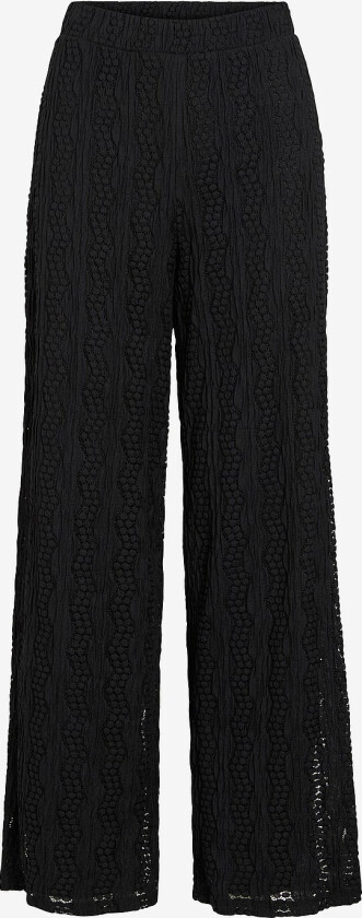Bukser viLumena HW Wide Pants - Svart