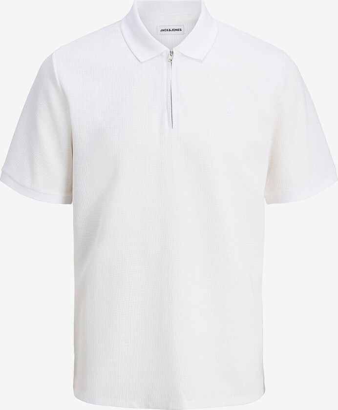 Pologenser jjeAustin Zip Polo SS - Hvit