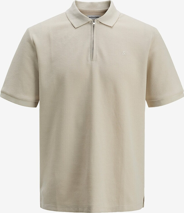 Pologenser jjeAustin Zip Polo SS - Grå