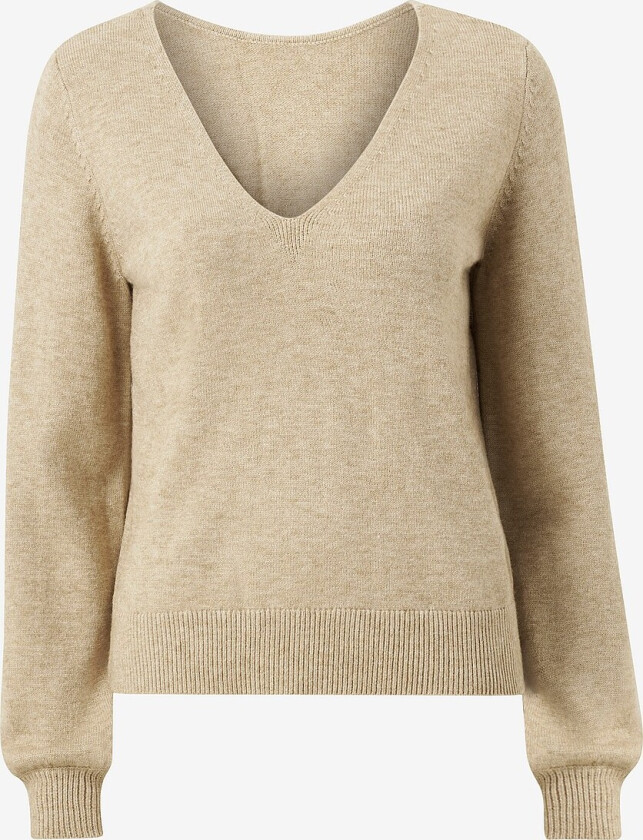 Genser viRil Rev N-neck L/S Top - Beige