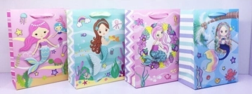 Ju-Piter Gavepose, 3D Havfrue 9005C 17,5X23,5X8cm P12 Pris For 1 Stk