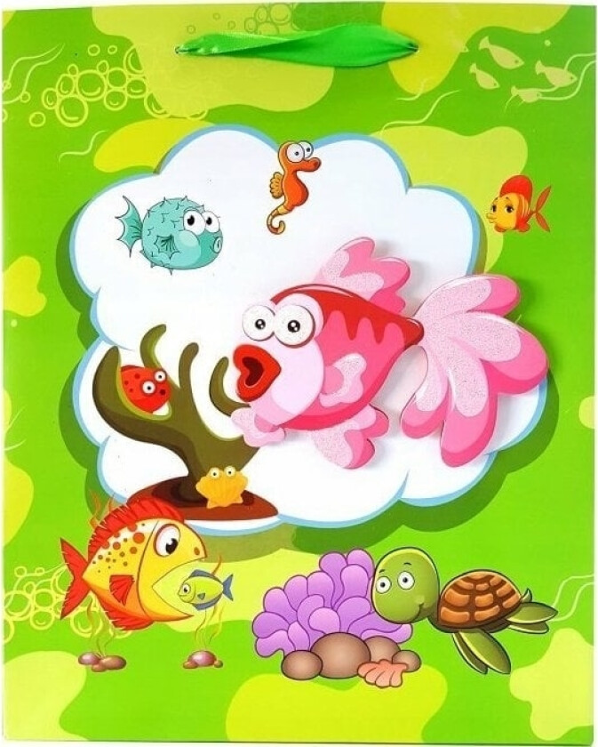 Ju-Piter Gavepose Sjødyr 3D 8918A 30X43x12cm P12, Pris For 1 Stk.