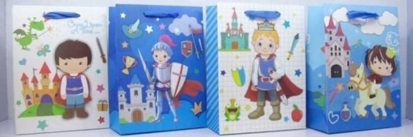 Ju-Piter Gavepose Liten Ridder 3D 8944C 17,5X23,5X8cm P12, Pris For 1 Stk.