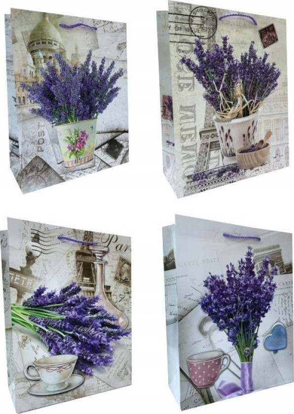 Ju-Piter Gavepose Lawenda 552B 25X32x11cm P12, Pris For 1 Stk.