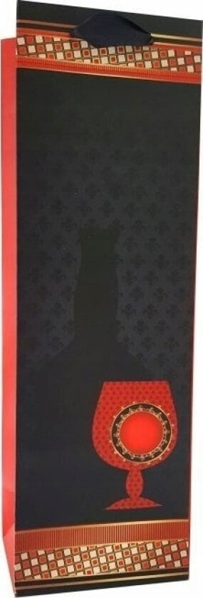 Ju-Piter Gavepose Flaske 6602D 12X35x10cm P12, Pris For 1 Stk.