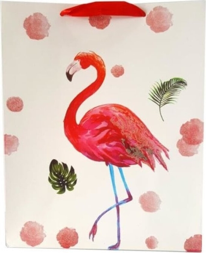 Ju-Piter Gavepose Flamingoer 8031C 18X23x10cm P12, Pris For 1 Stk.