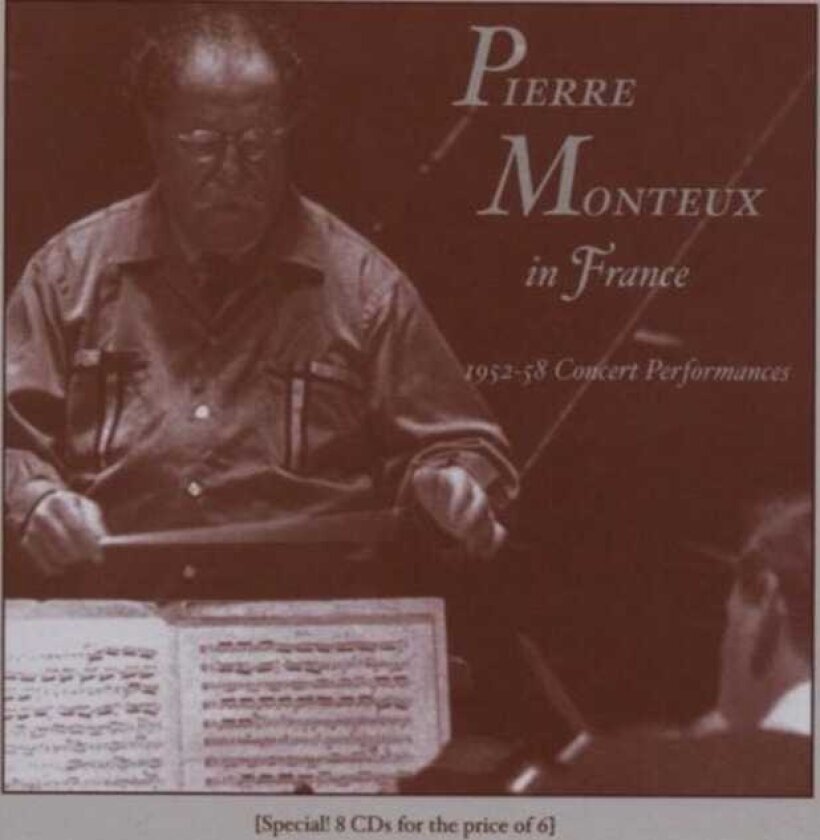 Pierre Monteux in France: 1952 58 Concert Performances CD