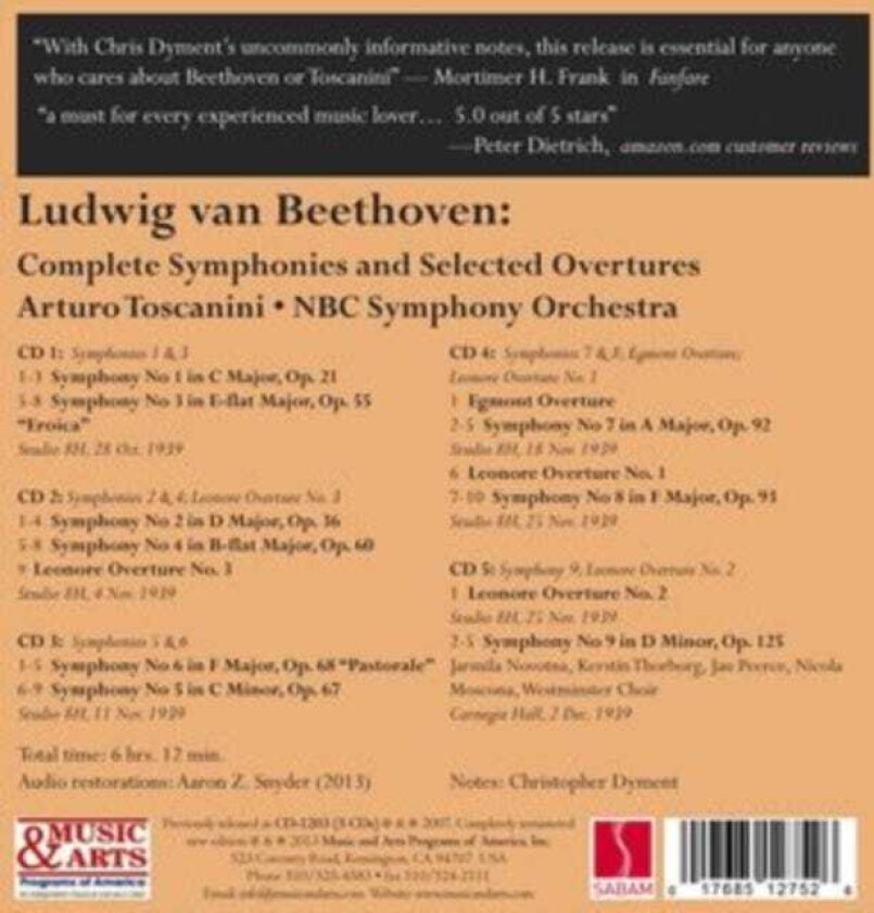 Complete Symphonies & Selected Overtures CD