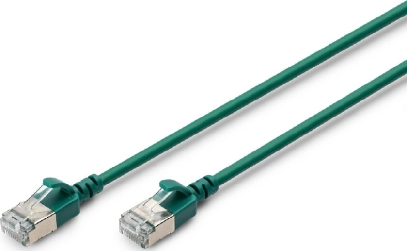 Dk-1632-A-005S-G, 0,5 M, Cat6a, F/Ftp (Fftp), Rj-45, Rj-45, Grønn