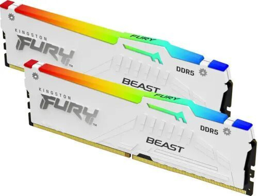 Fury Beast 64gb 2kit Ddr5 6000 Cl36 Rgb Expo White 64gb 6,000mhz Cl36 Ddr5 Sdram Dimm 288-pin