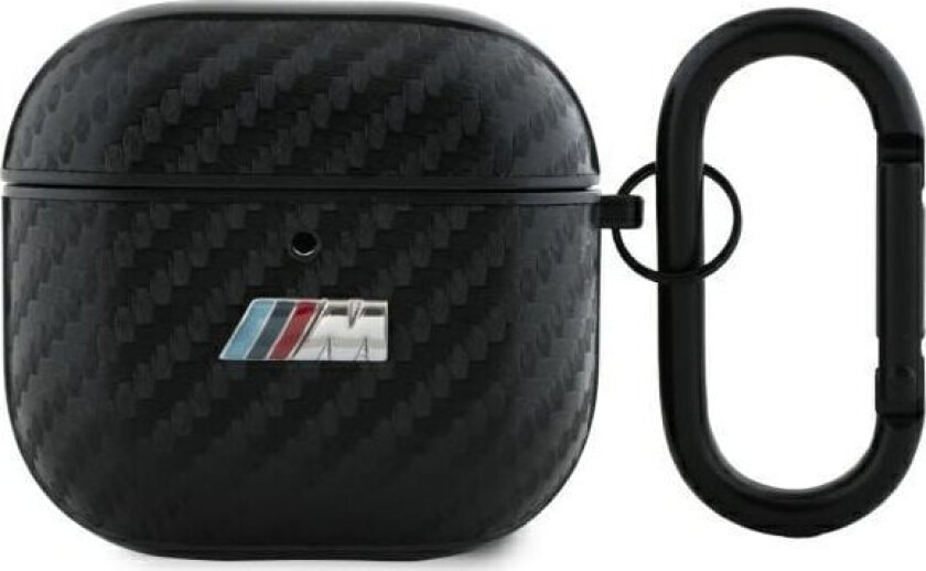 Bmw Bma4cmpuca Airpods 4 Øretelefondeksel Svart Farge Pu Carbon M Collection