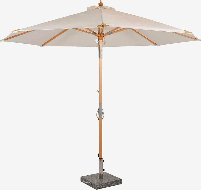 Fin parasoll Ø250cm, Hvit