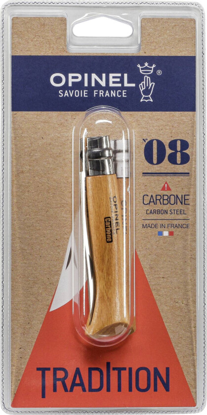 Bilde av nr. 8 sammenleggbar lommekniv karbon (8,5 cm) tre