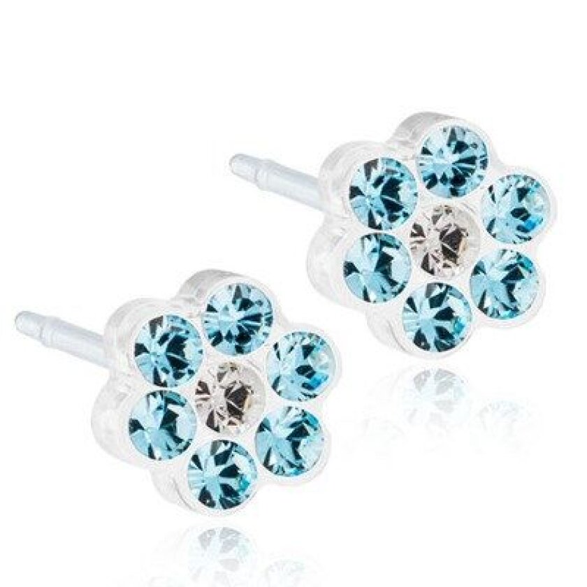 Medical Plastic Daisy 5mm Aquamarine