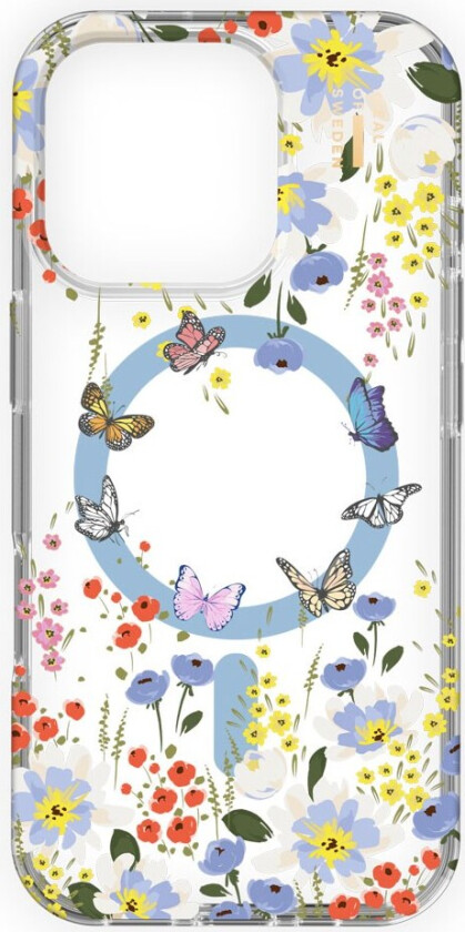 iDeal Of Sweden iPhone 16 Pro Max Clear Case - MagSafe Kompatibel - Artistic Garden
