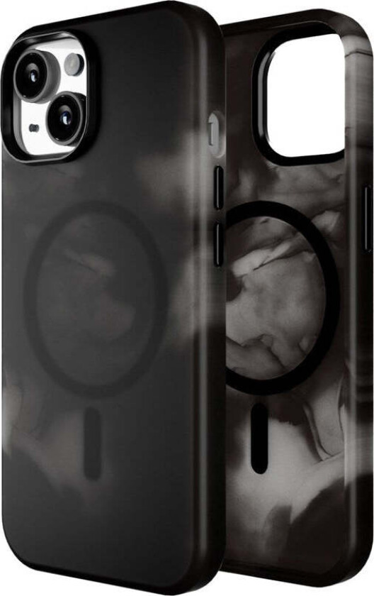 iPhone 15 Puro AQUA Fleksibelt Plast Deksel - MagSafe Kompatibel - Svart