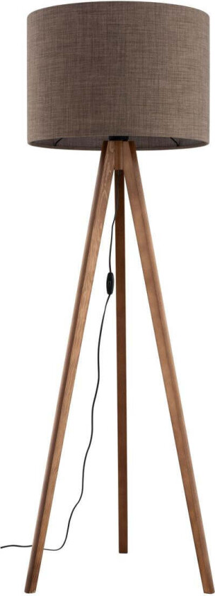 Grand gulvlampe - Valnøtt - Brun