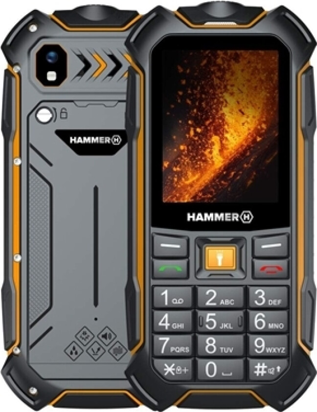 Hammer Boost 2 Lte | Black | 2.4 &Quot | Ips | 64 Mb | 128 Mb | Dual Sim | 3G | Main Camera Resolution 2 Mp | 3500 Mah