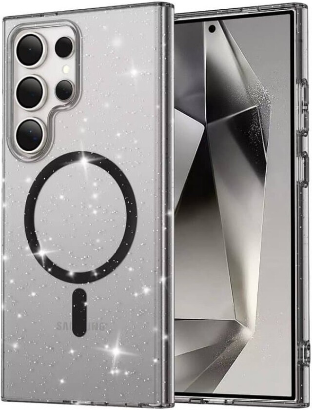 Glitter MagSafe deksel Samsung Galaxy S25 Ultra - Black