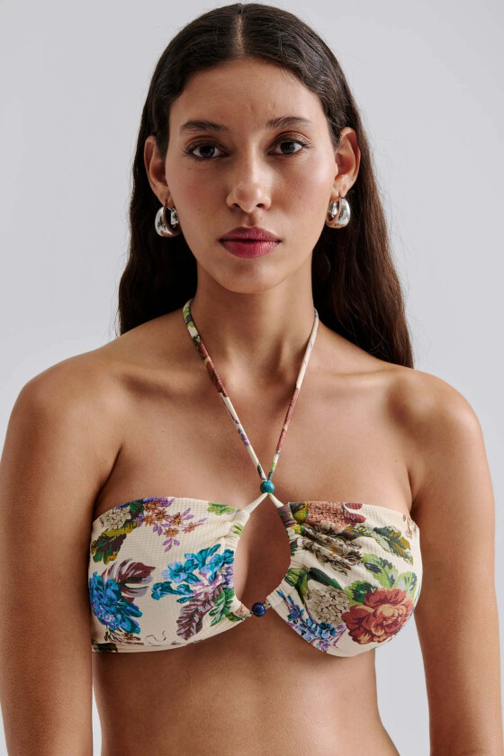 Cara Bandeau Bikini Top Botanic Florals - S