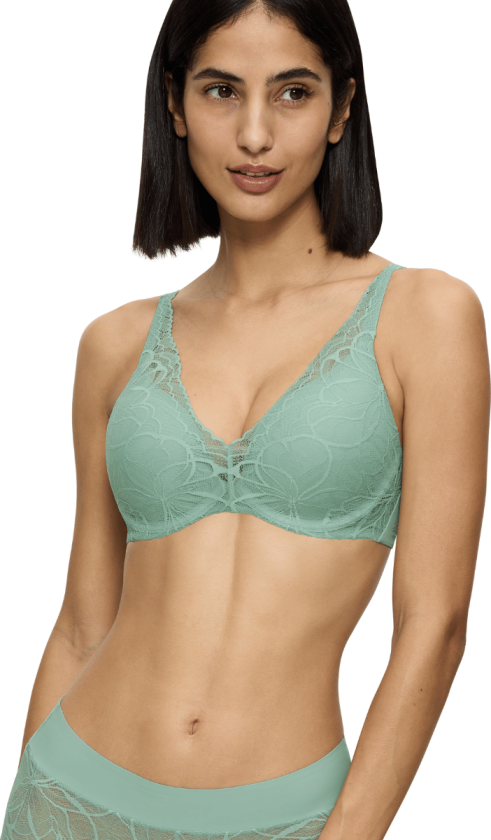 Body Make-Up Illusion Lace WP BH med bøyle, mintgrønn, Størrelse: 90D, Kvinner