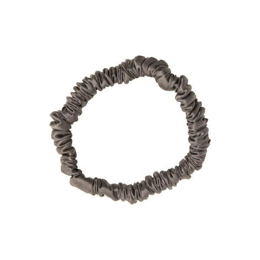 Bilde av Silk Hair Tie Thin Dark gray