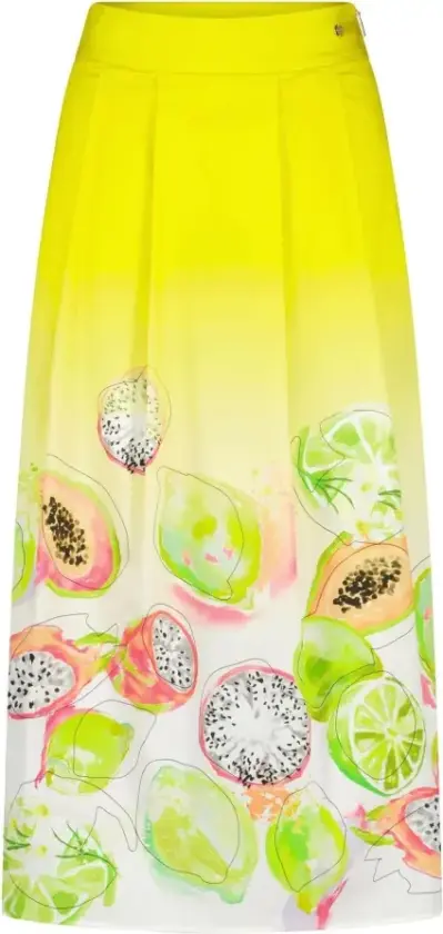 Dame, Skjørt, Gul, S