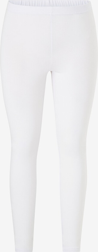 Leggings Long Slim Fit Stretchy Basic - Hvit