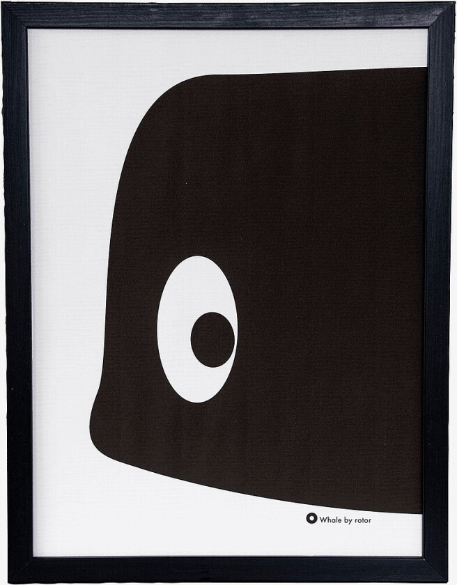 Plakat Whale Single - Svart
