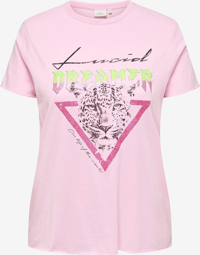 Topp carMiko Life Washed SS Reg Tee Jrs - Rosa
